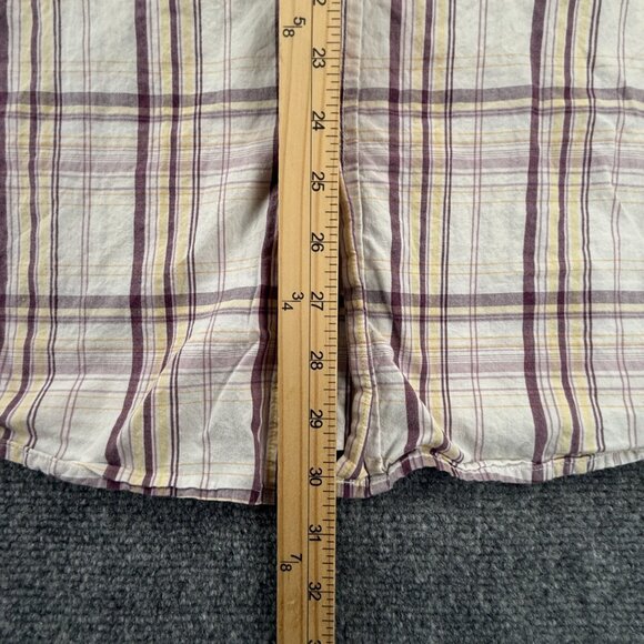 Nat Nast Men Button Up Shirt Long Sleeve American Fit XL Plaid Colorful Cotton - Picture 4 of 13